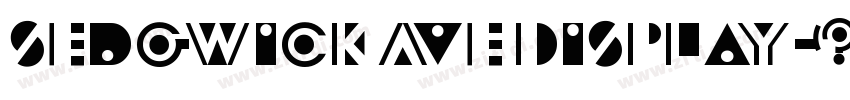 Sedgwick Ave Display字体转换